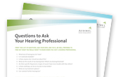 PDF of Questions to Ask Your Hearing Professional
